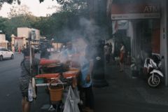 Food Stall on Street Bangkok