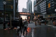 On Rainy and Cold Day Toronto