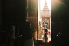 Sunlight into Temple Bangkok